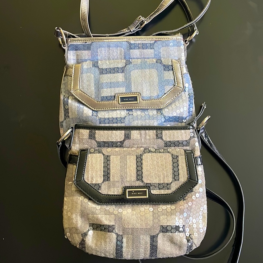 Both bags are with clear sequins, beautiful colors, soft material 🤗